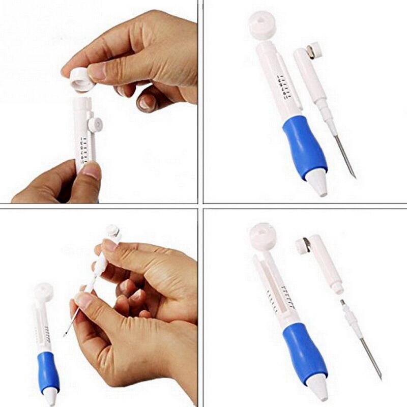 Magic Embroidery Pen Punch Needle Kit Craft Embroidery Threads Cross Stitch Embroidery DIY Knitting Sewing Accessory Tools