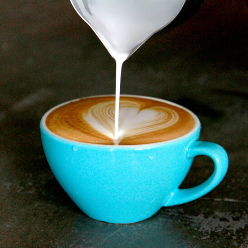 Mælkekande 350ml 600ml rustfrit stål kop kaffe skummende mælkekande kunst kaffe håndværk latte kop barista kande kaffe mælkekande