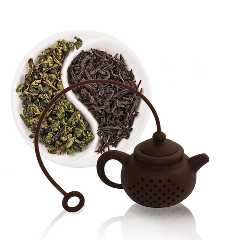 Creatieve Siliconen Theezakje thee pot vorm thee Filter Infusers veilig schoon 1 stks