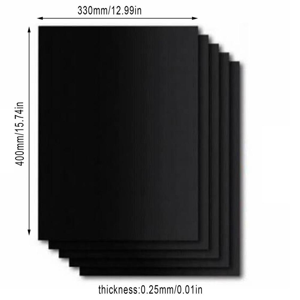 Safely Bbq Grill Mat 5pcs Non-stick Ptfe Coated Fiberglass Fabric Reusable Picnic Cooking Barbecue Bbq Grill Mat: Default Title