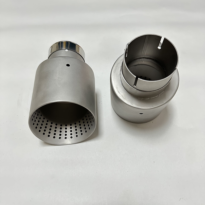 Exhaust nozzle Matte stainless steel large diameter 101mm 114mm open car muffler system AK Car muffler trim