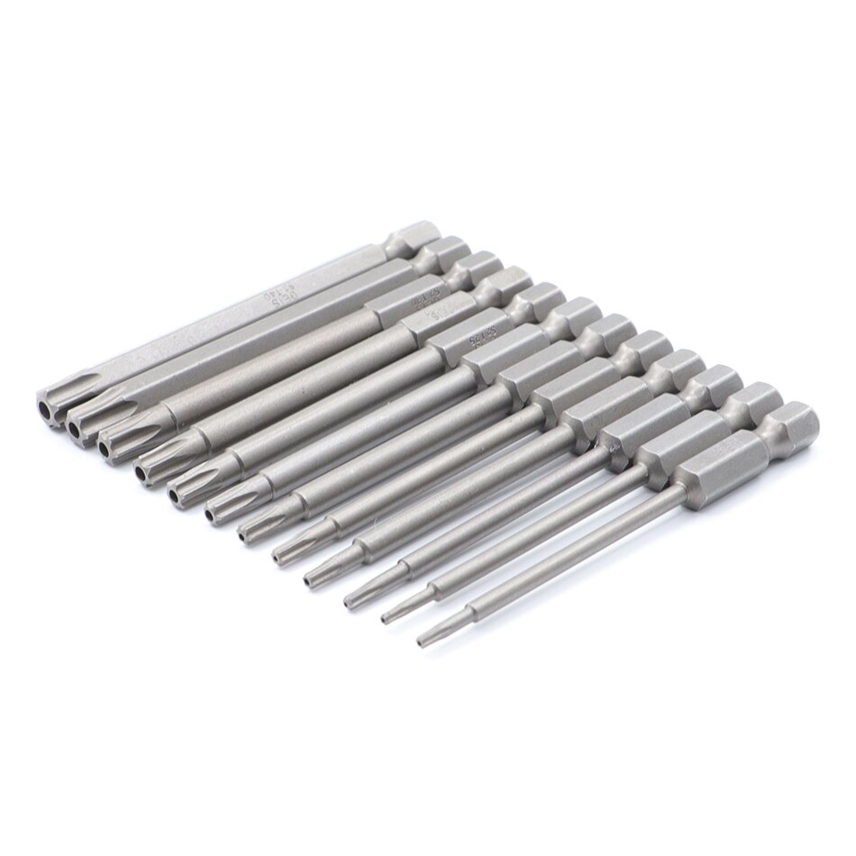 75Mm 1Pcstorx Schroevendraaier Bit S2 Gelegeerd Staal 1/4 "Hexagon Handvat T6-T40 Handleiding Elektrische Schroevendraaier Batch