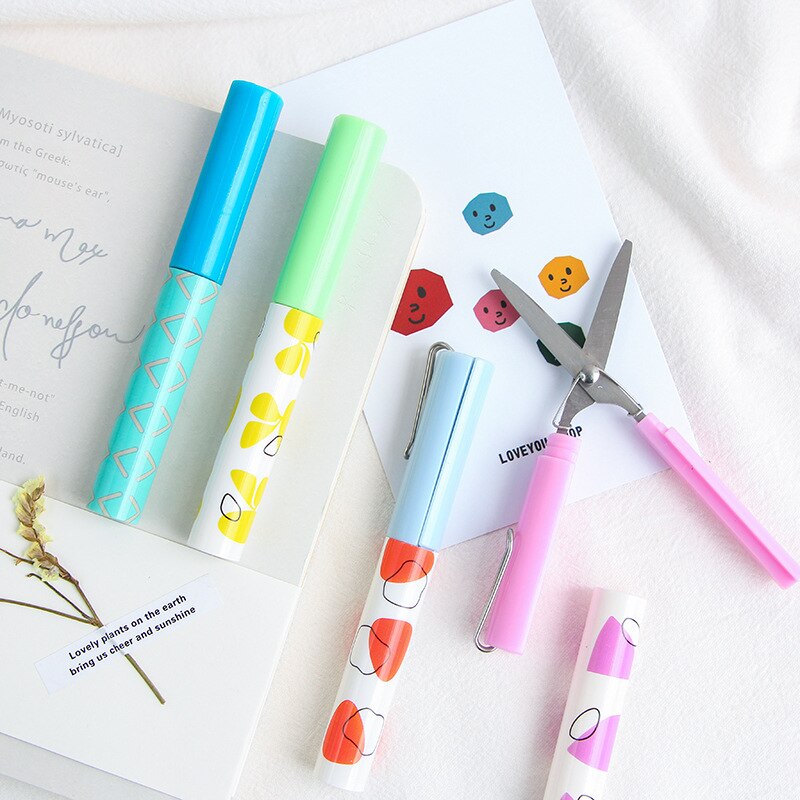 Forbici studente protalbe penna-venire la moda stile di piccola dimensione