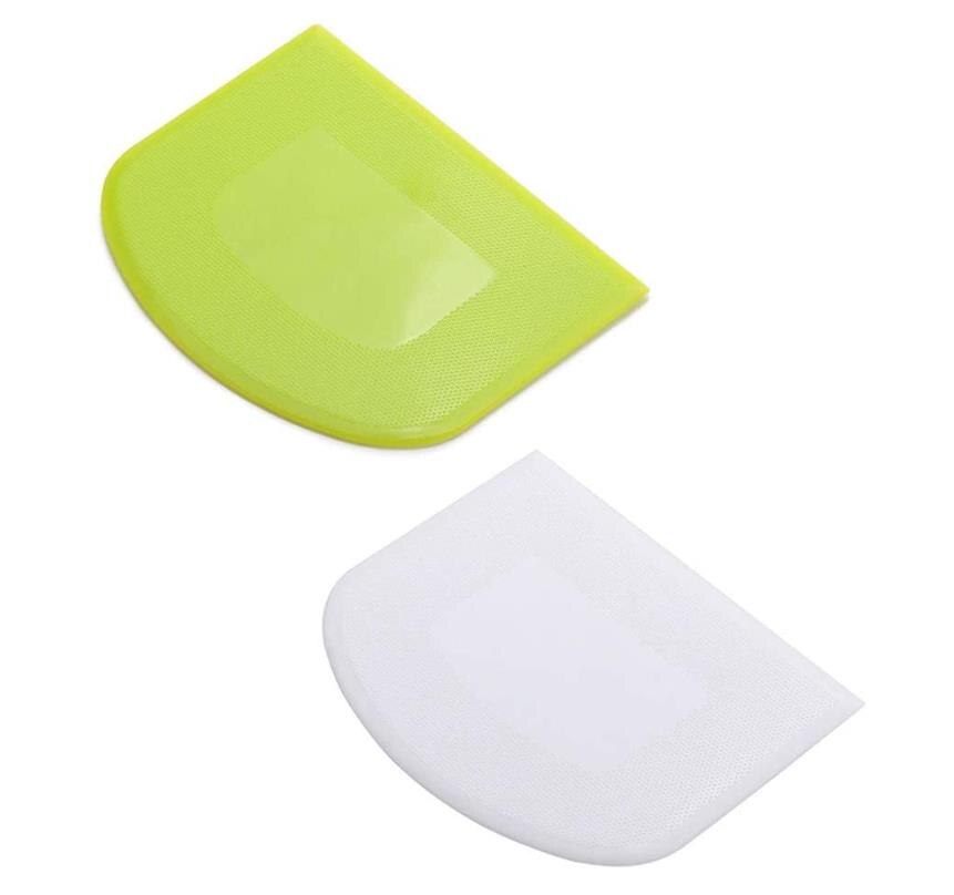 Dough Scraper Bowl Scraper Food-safe Plastic Dough Cutter Flexible Plastic Scraper Practical Bench Scraper Food Scrappers
