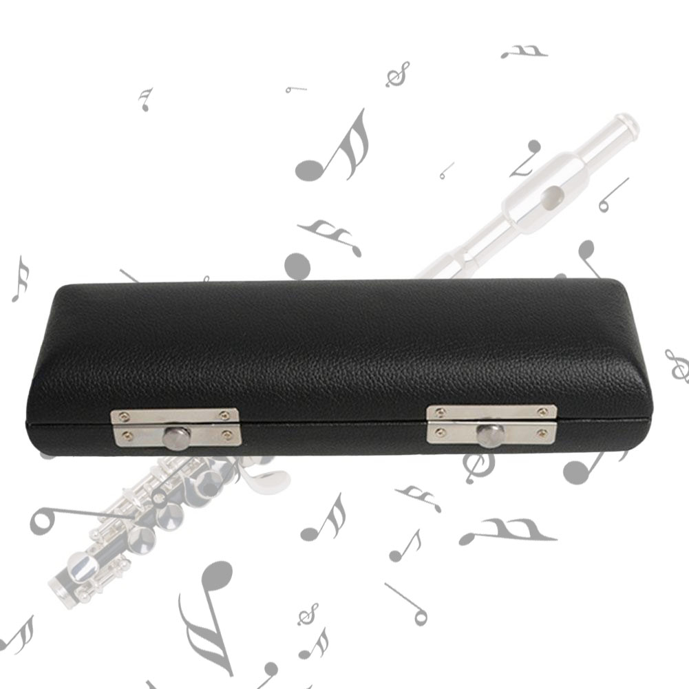 Sales Piccolo C Key Fluit Case Cover Waterdichte Zwarte PU Lederen Tas Zwart Comfortabele Fluit Geluid Instrument Box Onderdelen