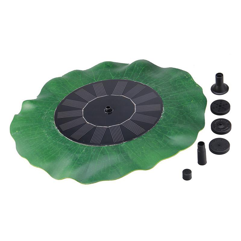 Lotus Leaf Solar Fountain Water Floating Fountain Garden Pool Pond Outdoor Solar Fountain Solar Fountain Pump Garden Decoration: Default Title