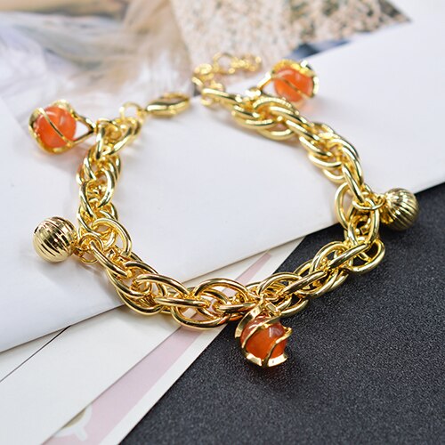 Sunny Sieraden Sieraden Charme Armbanden Voor Vrouwen Hand Kettingen Link Chain Bal Armband Geometrische Dagelijkse Slijtage: SY-H104C
