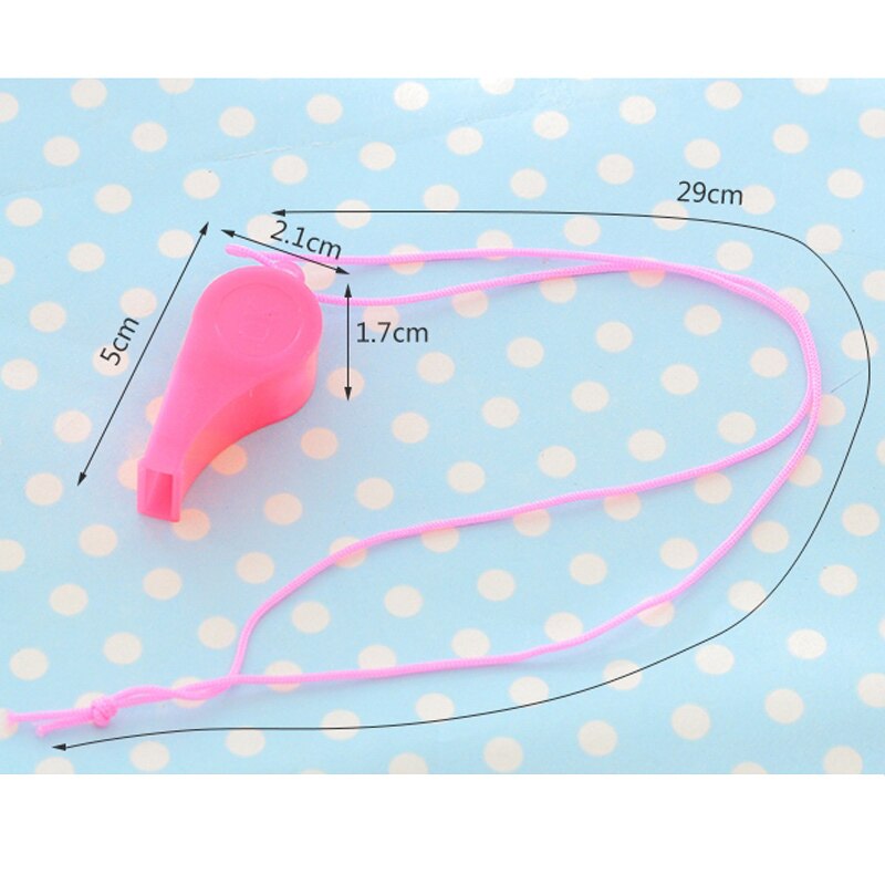 Silbatos de plástico con cordón para supervivencia, 12 uds., árbitro deportivo para escuela, acampada, XD88