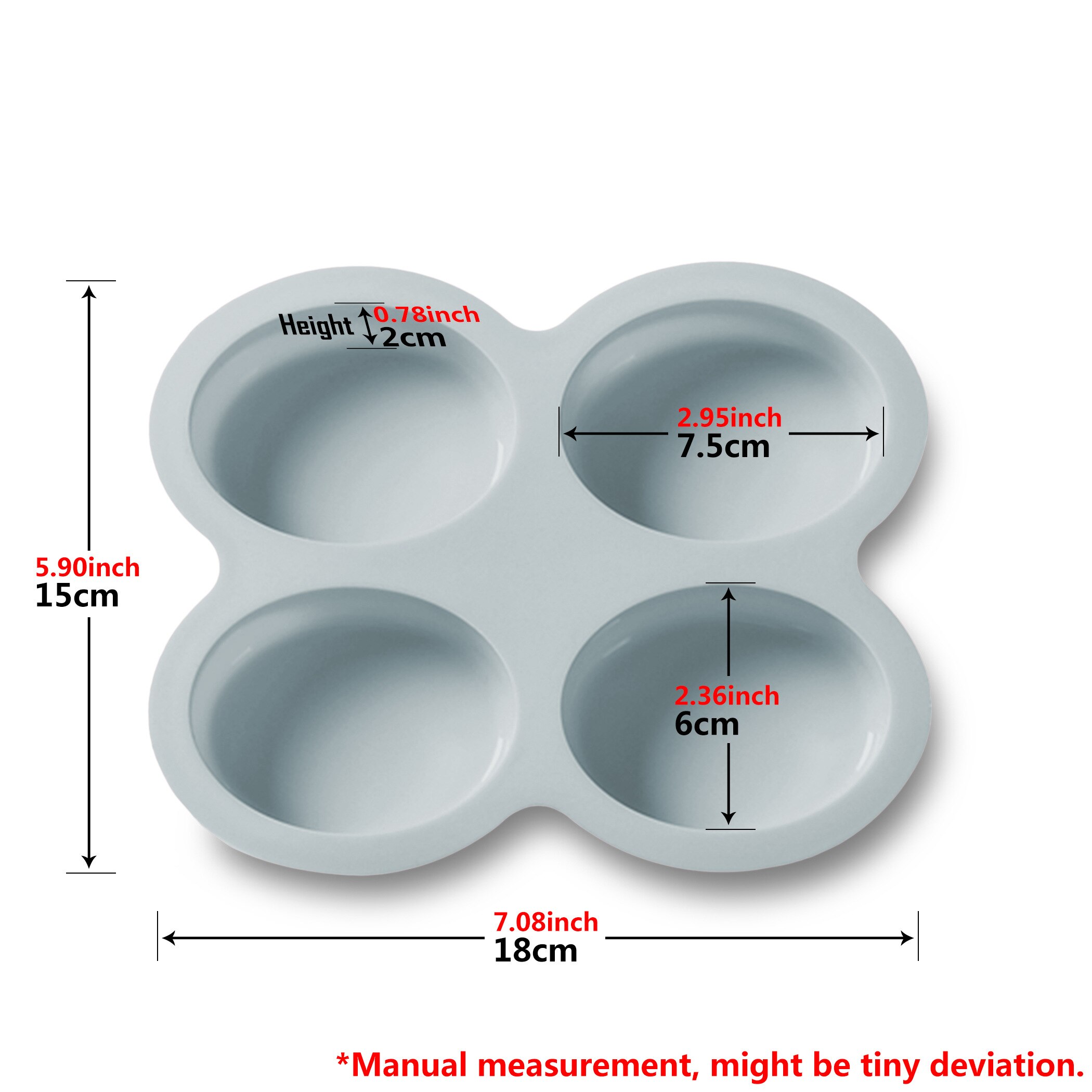 Kinds Baking Mold Silicone Oven DIY Non-Stick Heat Resisting Chocolate Pudding Cookie Biscuit Ice Pastry Cake Baking Cooking: 208C01 Light Blue