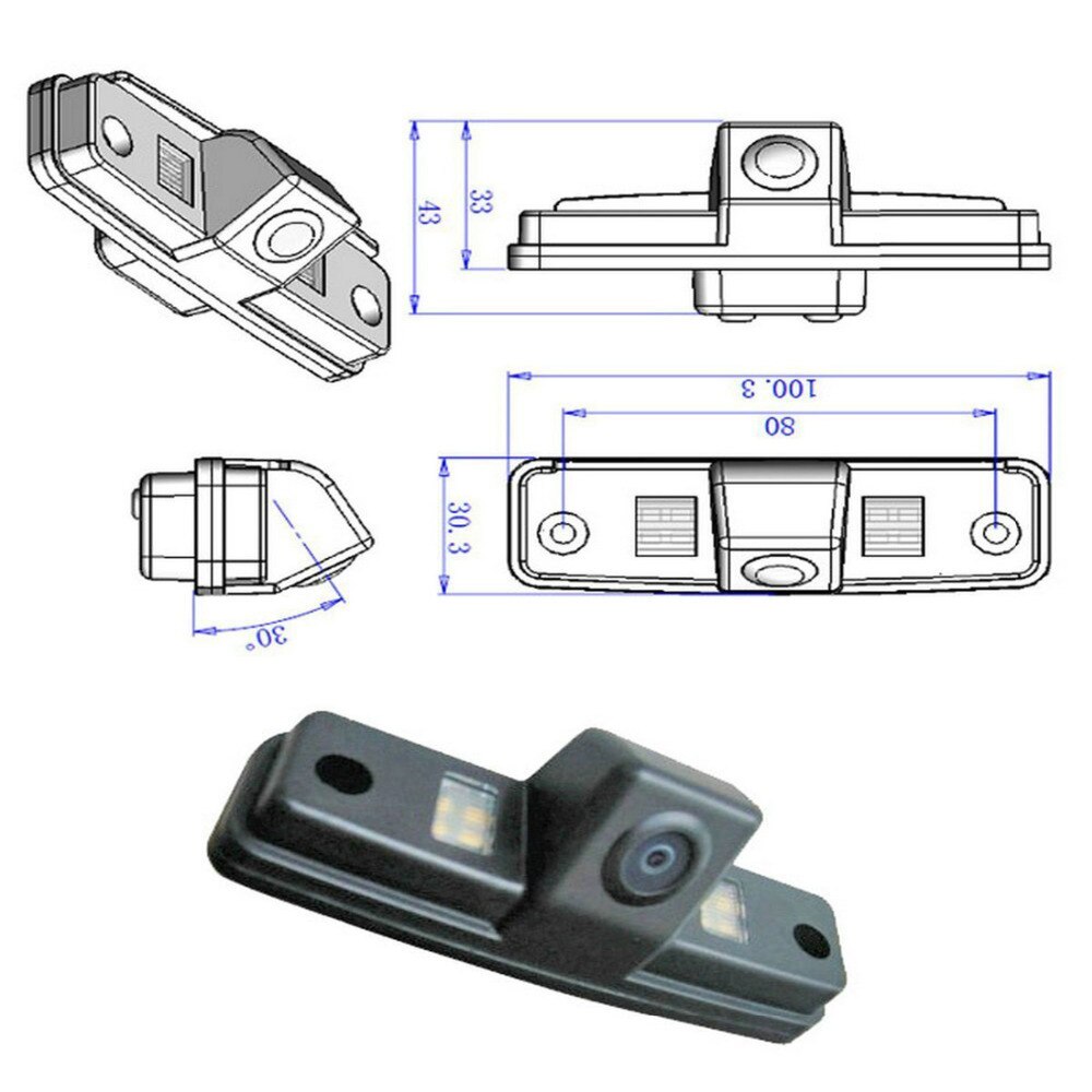 Chuang Qian Car Backup Rear View Reverse CCD Camera for SUBARU Forester / Outback / Impreza Sedan Rearview Parking Cam
