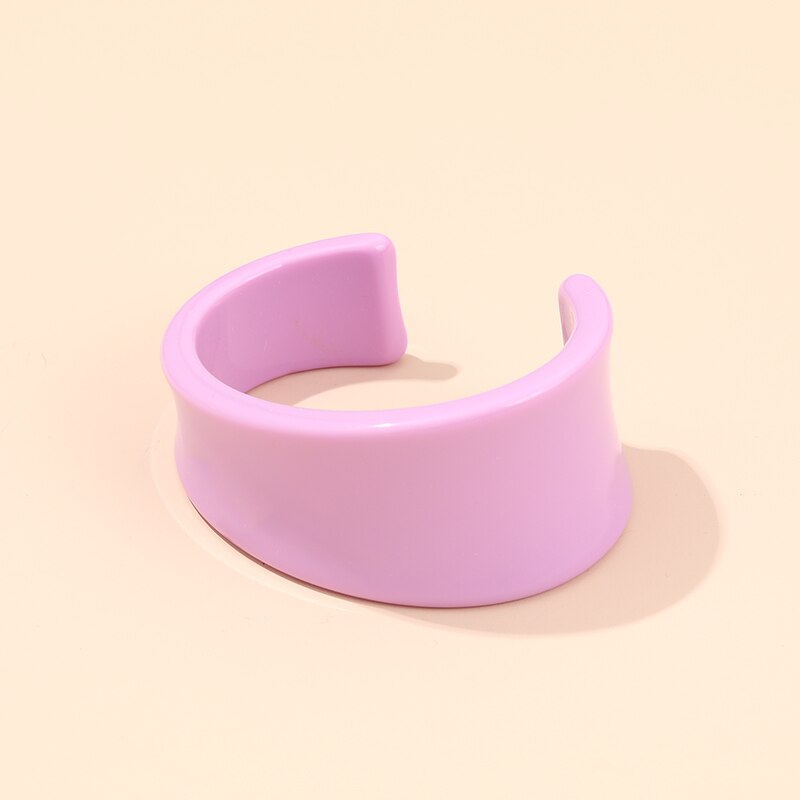 Guanlong acrílico aberto bangles feminino indiano jóias festa bangle com designer encantos círculo pulseiras pulseira atacado elegante: KB212-8