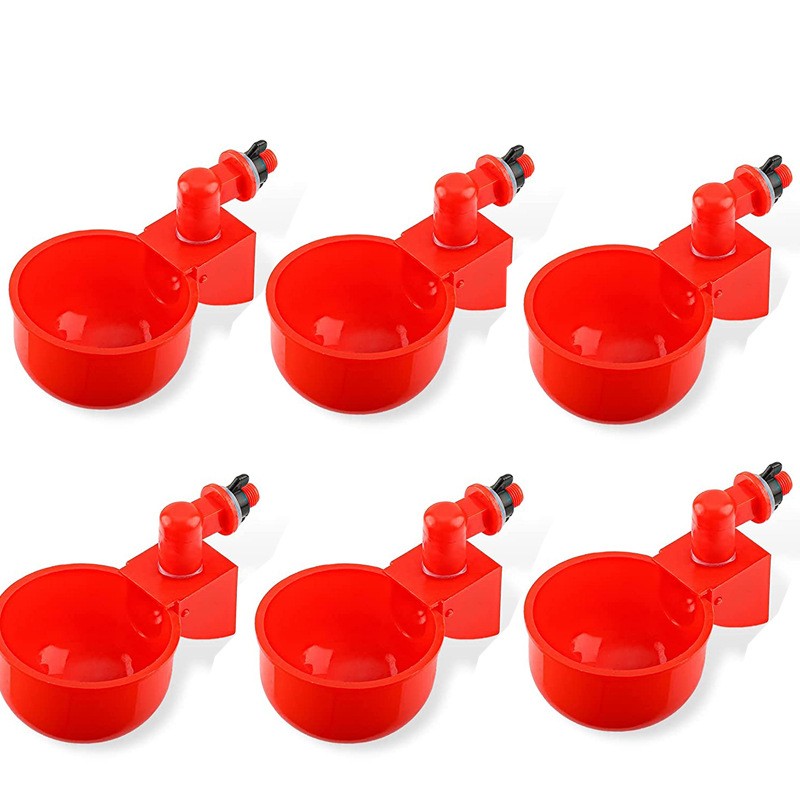 Taza para beber pollo, bebedero automático, alimentador de pollo, bebedero de plástico para aves de corral, bebedero de agua potable para pollitos, patos, gansos, codornices: Verde