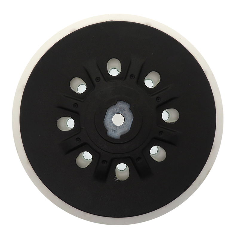 Tampon de ponçage, 6 pouces (150mm), 48 trous, sans poussière, tampon de ponçage souple de dos pour disques de ponçage à crochets et boucles 6 pouces