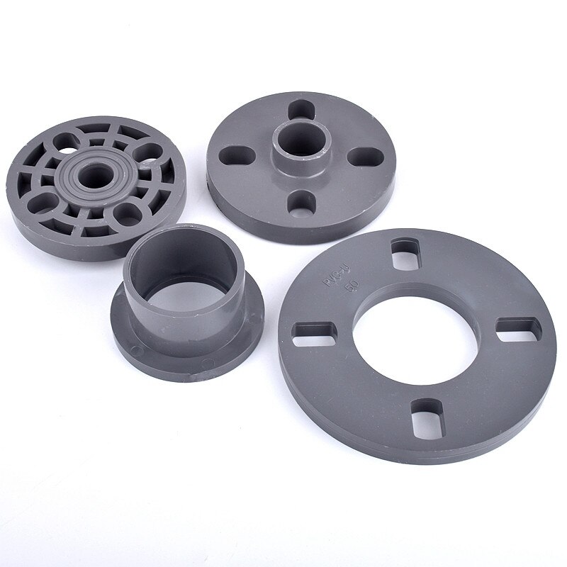 20~160mm PVC Flange Pipe Connector, Aquarium Fish Tank Adapter Irrigation Water Tube Joint Hardware Fittings Slip Socket Flanges