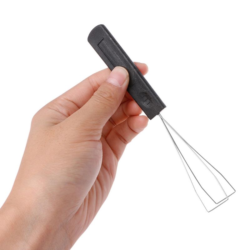 Steel Keyboard Key Keycap Puller Plastic Handle Remover With Unloading Steel Mechanical Keyboard Cleaning Tool