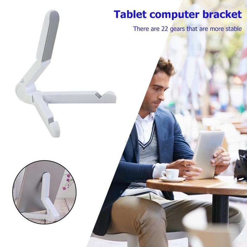 Portable Adjustable Foldable Tablet PC Triangle Stands Holder for 4-14 inch Tablet PC / Moblie phone and Tablet Holder Stand