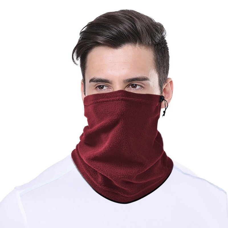 Hommes femmes hiver Bandana randonnée visage couverture Snowboard Ski cou plus cyclisme vélo cordon Tube écharpe sport thermique casquette: color 4