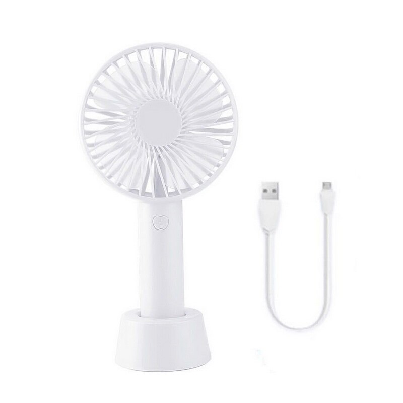 Mini håndholdt ventilator abs bærbar ventilator til kontor udendørs husholdningsrejser stærk vindventilator