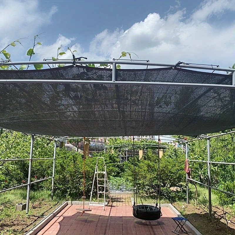 Svart solskjermnett - netting av høydensitetspolyetylen, egnet for drivhus, terrasser, planter, paviljonger og verandaer