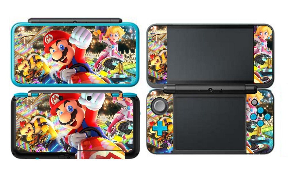 SUPER MARI0 Protector de vinilo de piel para Nintendo 2DS XL LL pegatinas de pieles