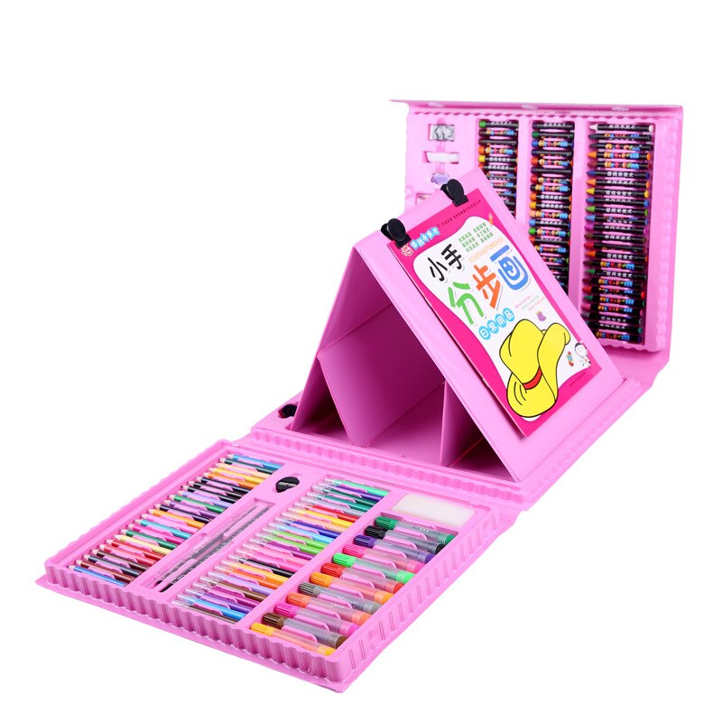 Children&#39;s Drawing Set Pencil Crayon Watercolor Pens With Drawing Board School Water Painting Supplies Educational Toys