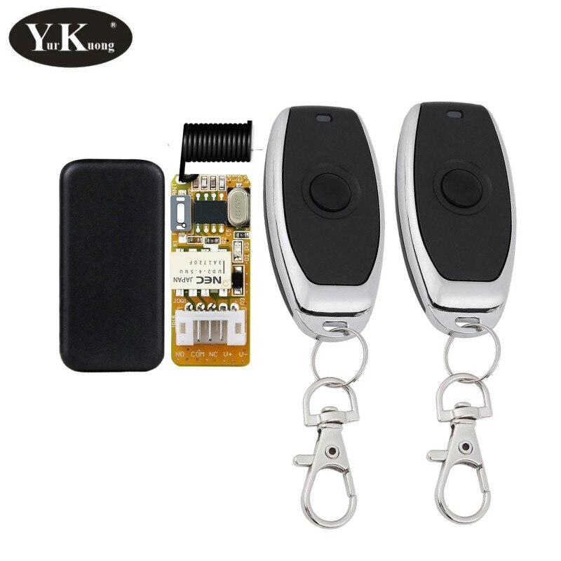 Deur Toegang Opener Knop Afstandsbediening Schakelaar Trigger Knop Stroomonderbreker Draadloze Afstandsbediening Schakelaar Smart Home Vragen: 1Receiver 2 Remote / 433MHZ