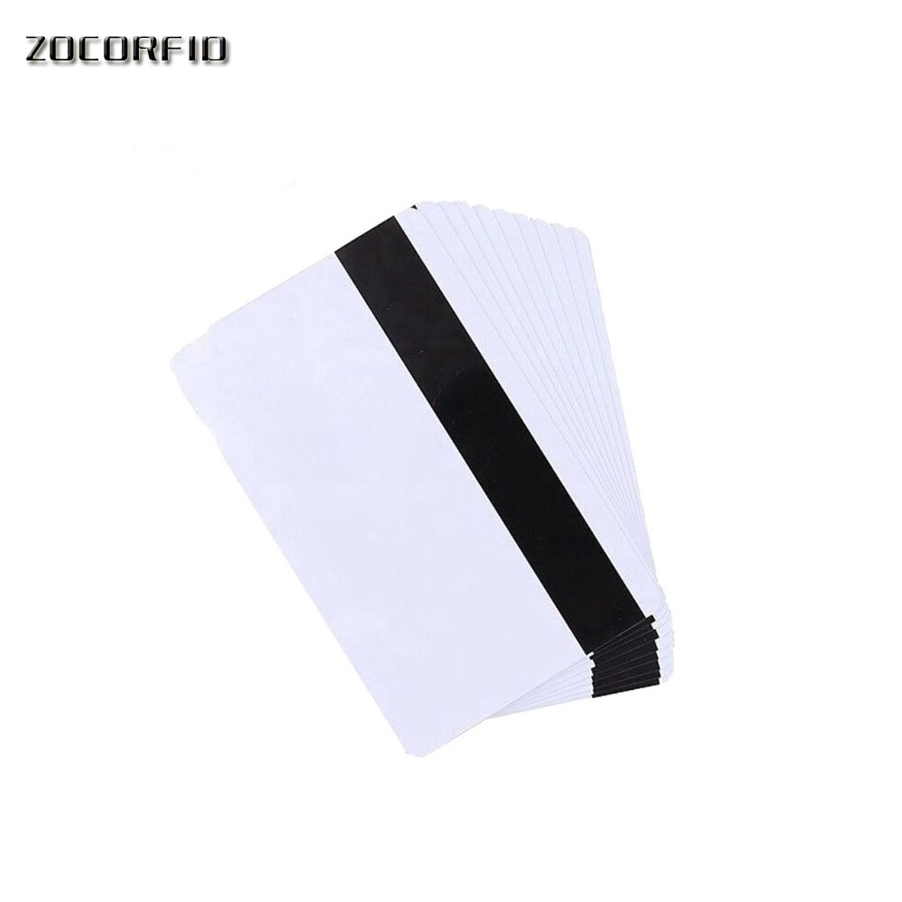 10PCS High Resistance Blank PVC Magnetic Stripe Card 2750 OE Hi-Co 3 Track Magnetic Card For Access Control System: Default Title