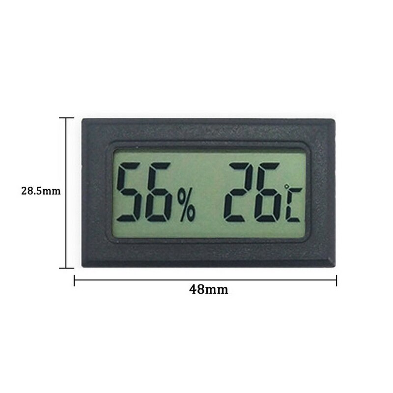 Electronic Thermometer Hygrometer Digital LCD Display Temp Humidity Monitor Meter For Egg Incubator Reptile Tanks: B