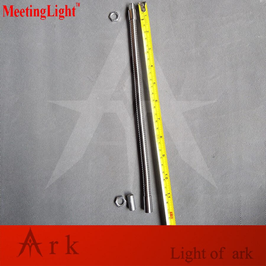 DIY 2pCS/lot m10 male screw +female thread Soft Light metal Flexible conduit metal gooseneck hose serpentine tube clamp lamp