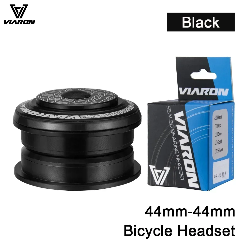 MTB Bicycle Headset 28.6mm Threadless Straight Tube Fork CNC 1-1/8" 34MM Sealed Bearing 44MM Semi-integrated Headset: Gold