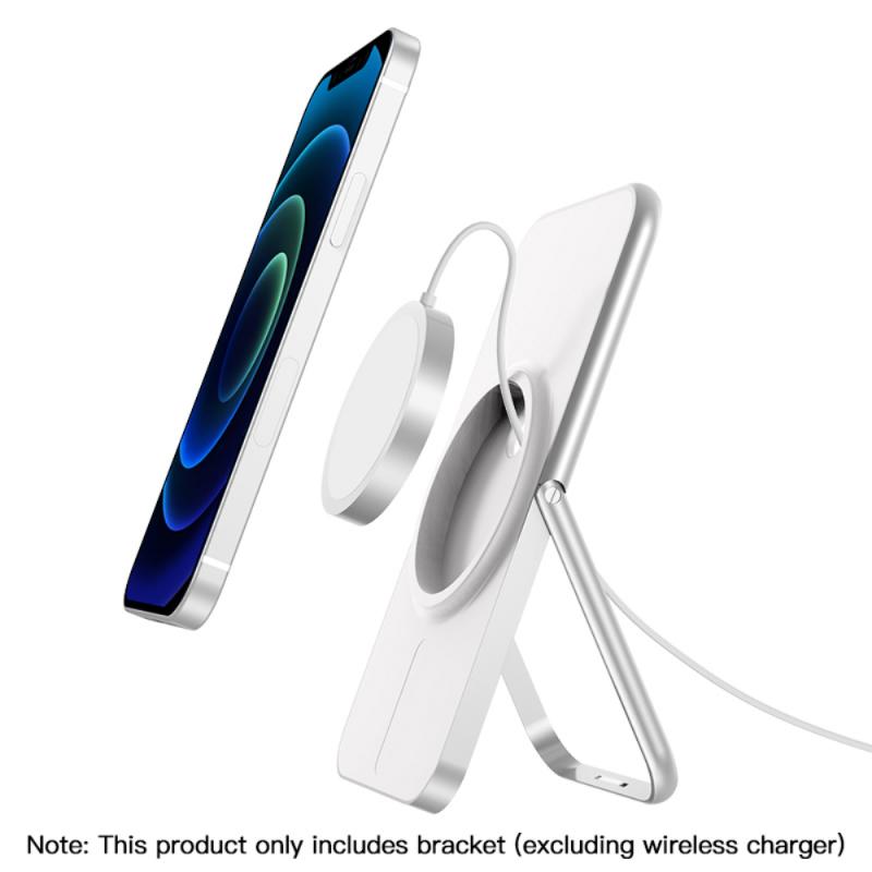 Portable Wireless Charging Stand For IPhone 12 Mini Pro Max Magnetic Wireless Charging Stand Foldable Phone Holder Bracket: 2