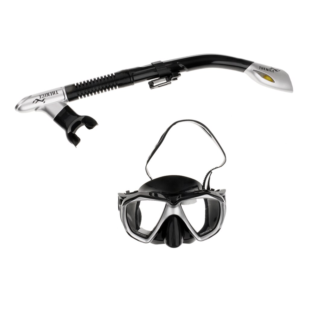 Y Snorkel seco de silicona líquida, Snorkel conjunto para/buceo