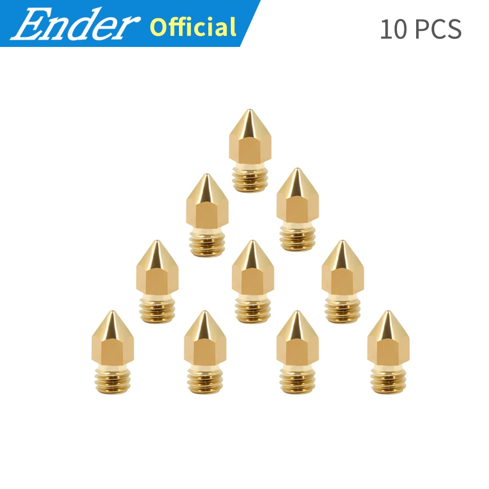 10pcs/Lots 3d Printer Nozzles 0.2/0.3/0.4/0.5/0.6/0.8/1.00MM Option Extruder Print Head Nozzle 3D Printer Part For 1.75MM