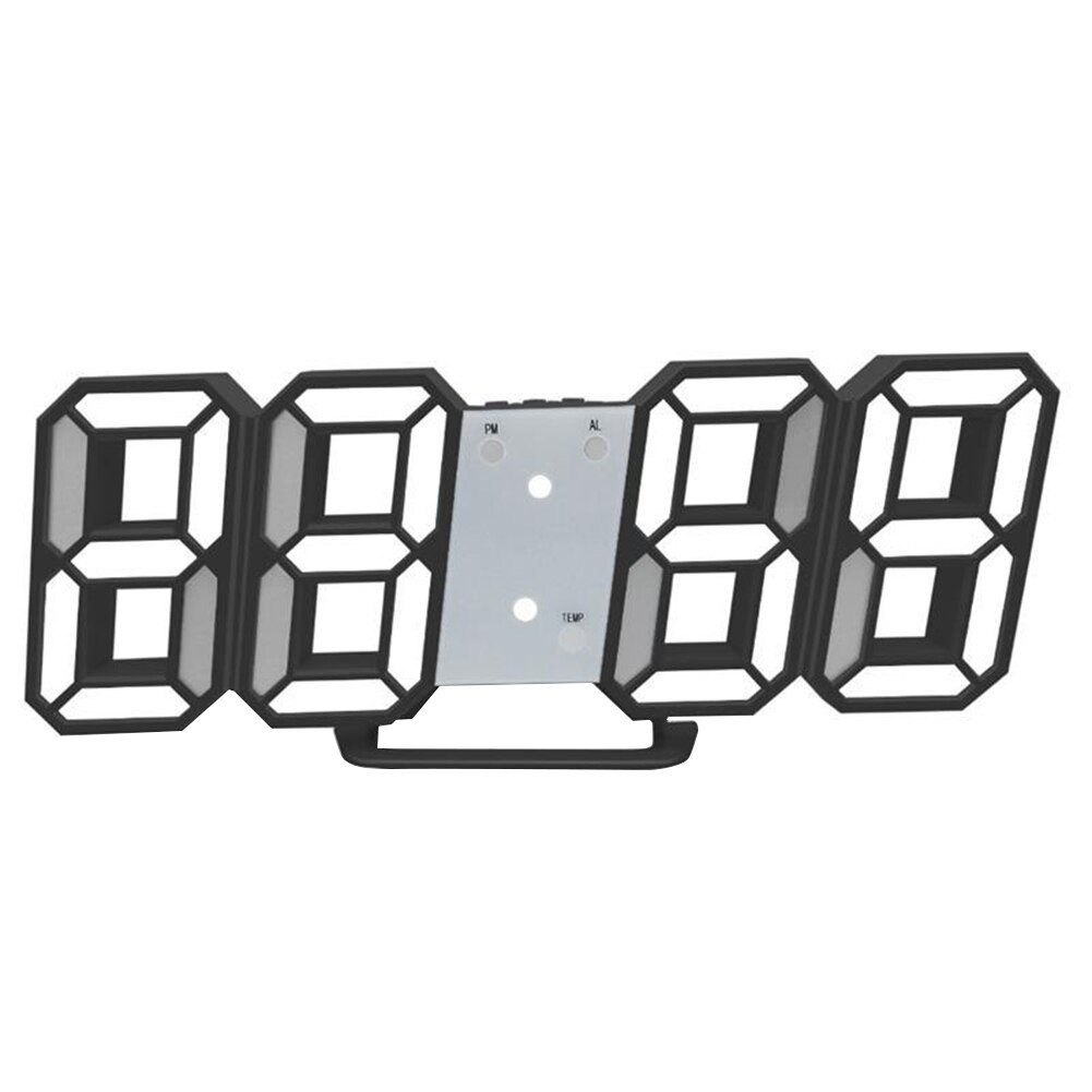 decoration 3D accessories LED digital wall clock Simple plug-in LED home electronic clock usb: 4C