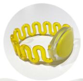 125khz RFID Cabinet locker wristbands sauna Resort Hotel waterproof bracelet with EM4100 chip: Yellow