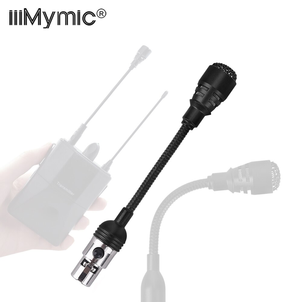 Handheld Style Unidirectional Condenser Microphone For AKG Wireless BodyPack Transmitter 3pin Lockable Mic