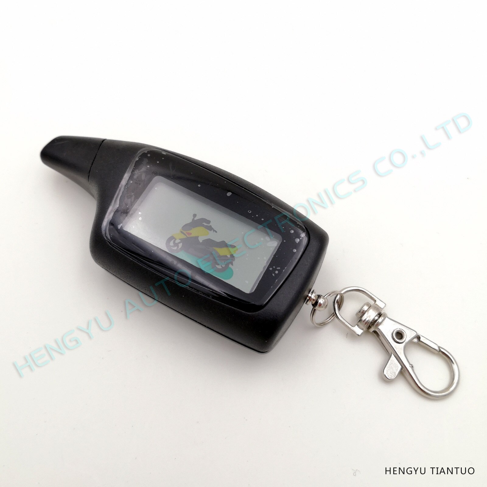 HENGYU-alarma HY-420 para motocicleta, mandos a distancia con 2 bidireccional sistema de alarma, vibración antirrobo, LCD, arranque remoto del motor