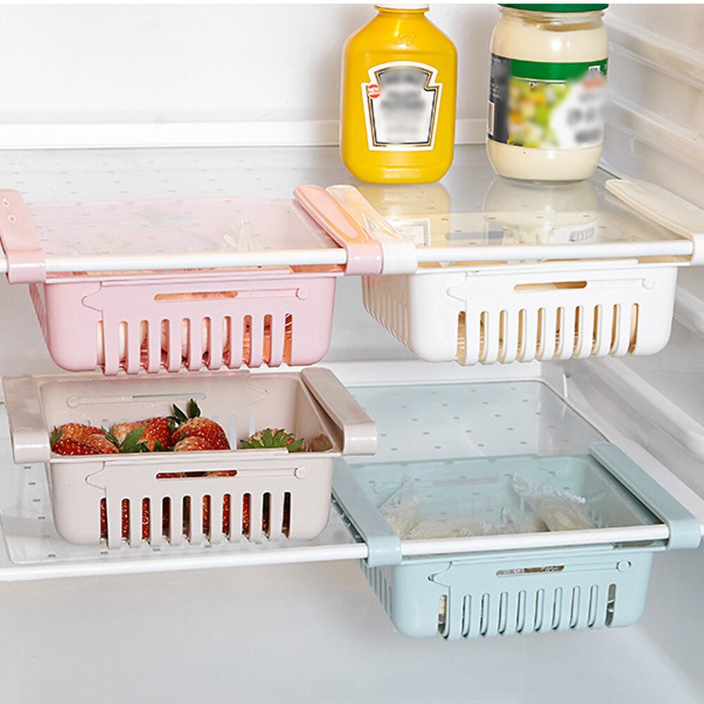 Fridge Organizer Storage Box Refrigerator Drawer Plastic Storage Container Shelf Fruit Egg Food Storage Box Kitchen Accessories#