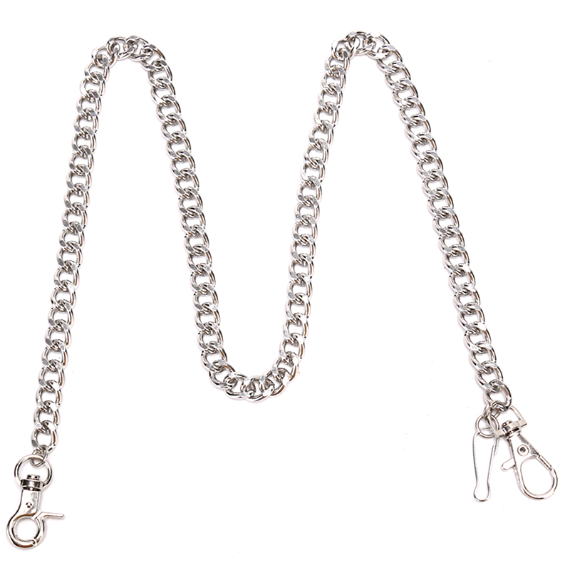 60cm cintura cadena larga Metal llavero Rock pantalones cadena pantalón Hipster Jean clave cartera cinturón anillo Clip joyería HipHop de los hombres: Default Title