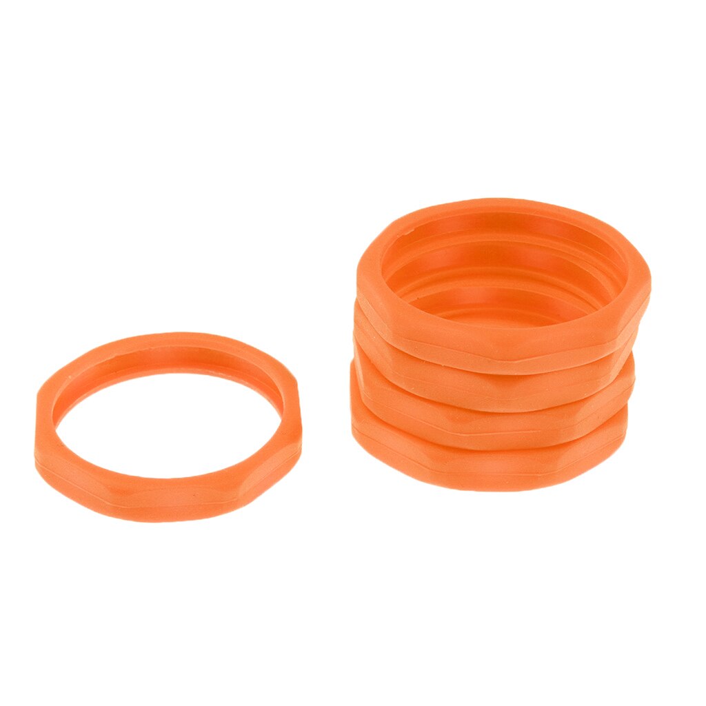 5pcs Microphone Slip Anti-Rolling Protection Ring Mic Silicone Ring Protect Microphone from Shocks Bumps and Falls