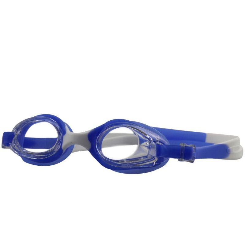 Verstelbare zwembril, anti-condens, uv-beschermende zwembril voor kinderen, waterdichte siliconen zwembril met spiegelglas: Klein