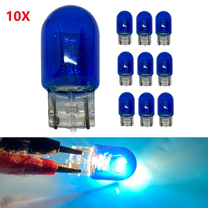 10x Signal Lampe 7440 WY21W W21W 7441 Lampen 12V warm weiß T20 Halogen 7443 W21/5W Halogen lampe Sicherung Lichter Umkehr Lichter: Blau / T20 7440
