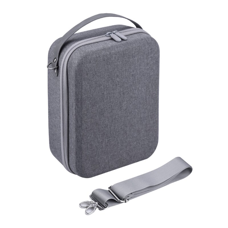 Tragbare hartschalen-reisetasche mit tragegurt, kompatibel mit oculus quest 2 vr headset, mit leicht zu öffnendem und schließendem reißverschluss.