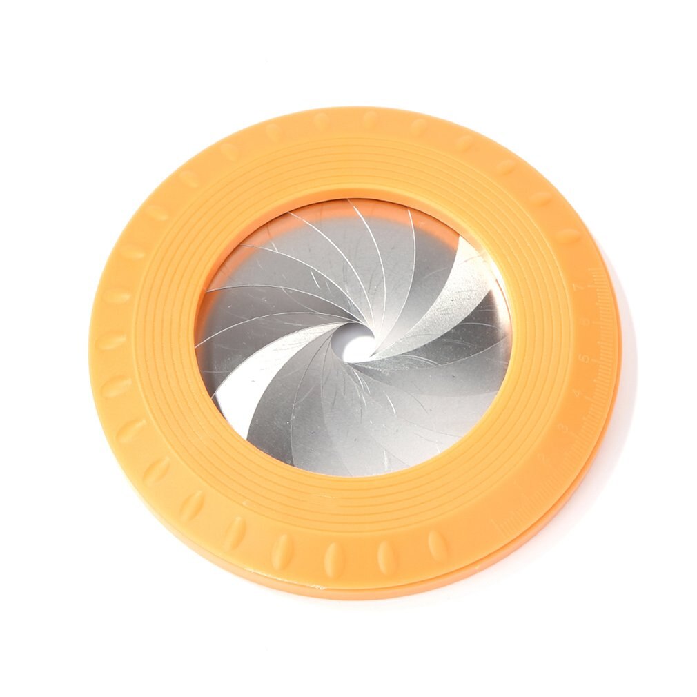 Flexible Circle Drawing Tool Adjustable Measuring Drawing Circular drawing rotatable compass drawing ruler tool: YELLOW
