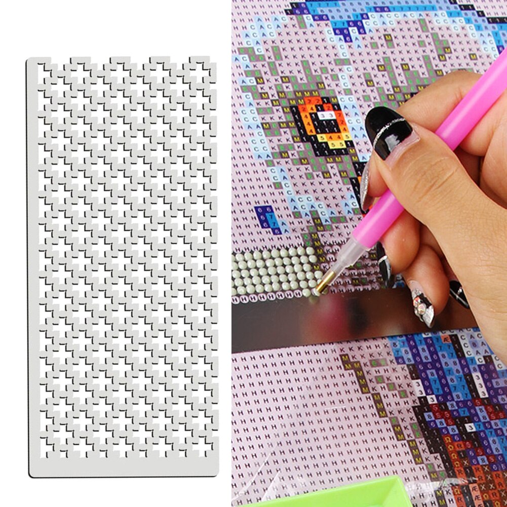 Drill Cross Stitch Ruler Diamond Painting 125 Square Tools Embroidery Retro Envelope Birthday Card Fire Painting Supply