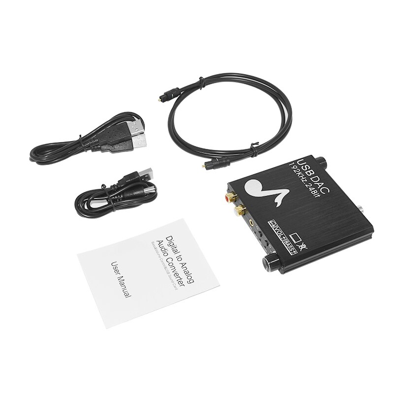 Convertidor de audio Digital a analógico, Extractor estéreo de frecuencia de muestreo SPDIF óptico a RCA de 3,5mm para ps3, ps4, TV, xbox, Cable de alimentación USB