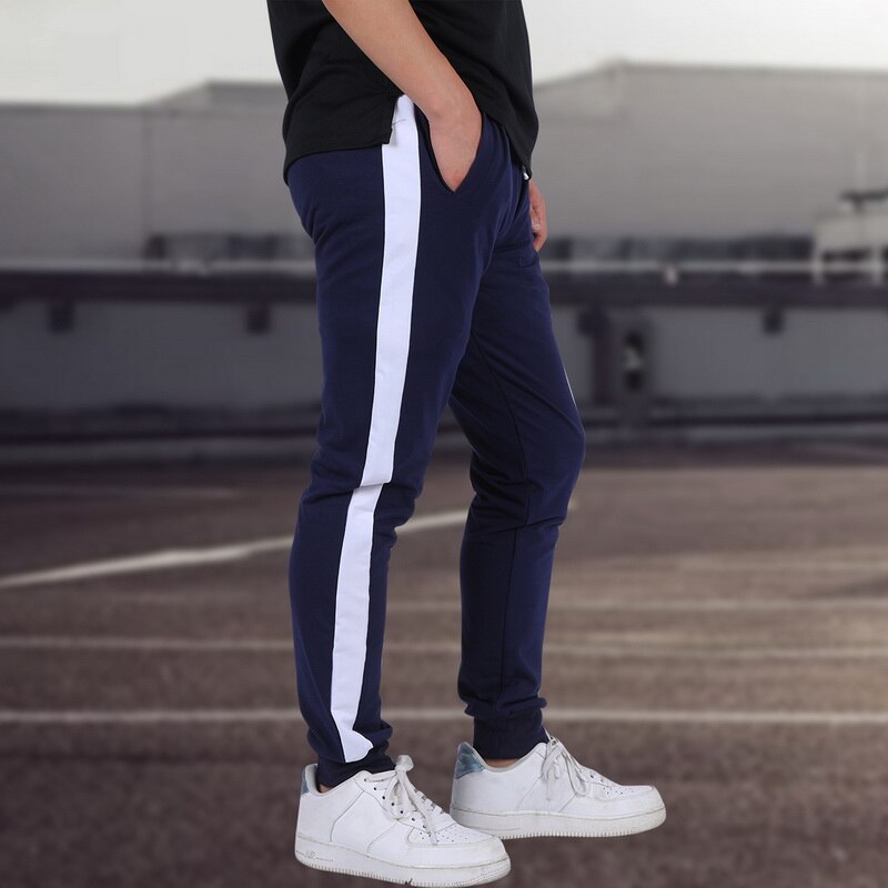 VERTVIE pantalon décontracté survêtement rue Hip Hop Jogging Fitness vêtements de sport pantalon de survêtement rayures pantalon de Jogging