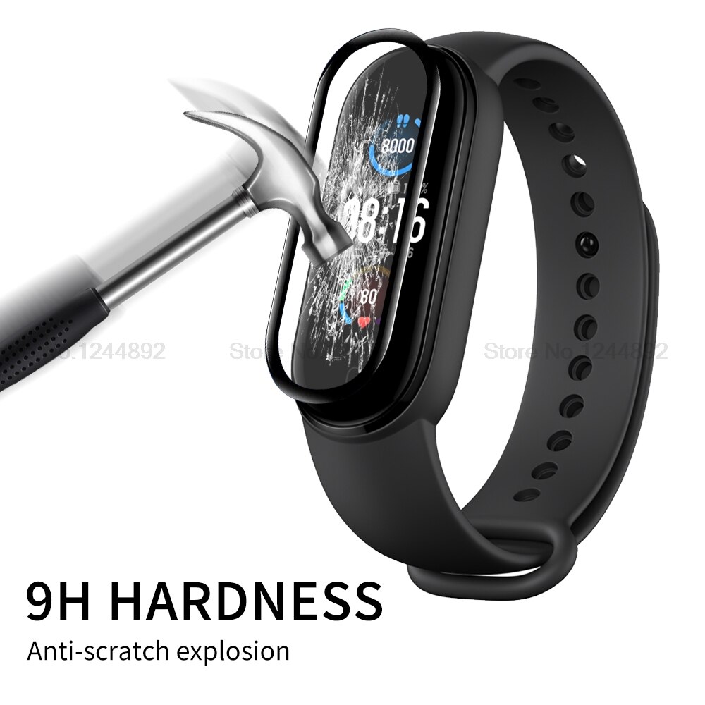 3D Beschermende Glas Voor Xiaomi Mi Band 5 Gehard Glas Voor Xiaomi Mi Band 5 Mi Band 5 Volledige Gebogen screen Protector Voor Mi Band5