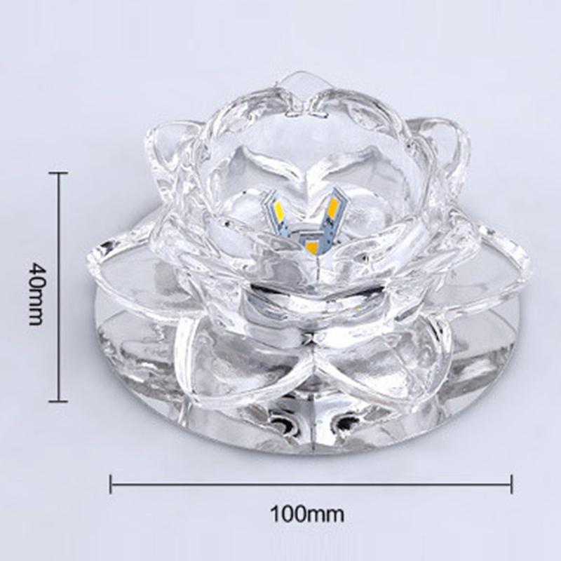 1pcs Crystal lamp modern crystal flower LED light pendant lamp fixture downlight