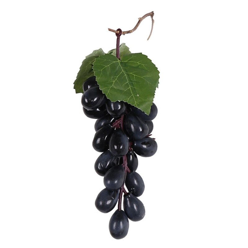 10 Stuks Zwart Paars Opknoping Kunstmatige Druiven Fotografie Props Decoratie Nep H55A